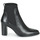 Shoes Women Ankle boots Myma 5912-CUIR-NOIR Black