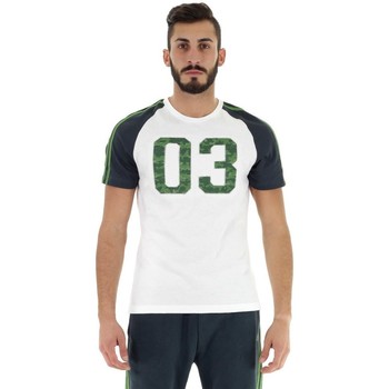 Clothing Men Short-sleeved t-shirts adidas Originals Lpm 03 Tshirt White, Green