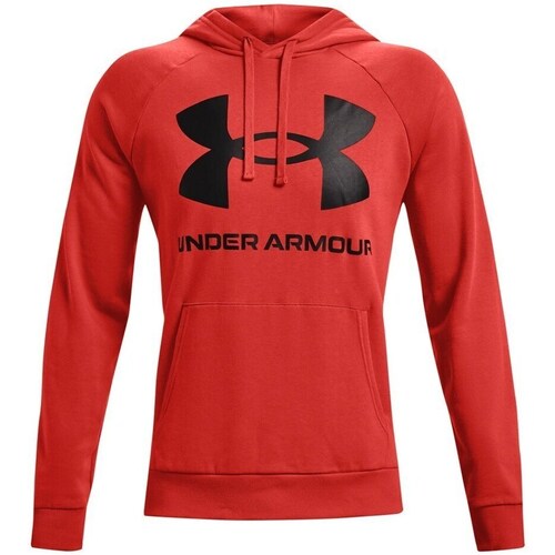 Clothing Men Sweaters Under Armour Rival Fleece Big Logo HD Red