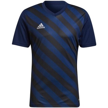 Clothing Men Short-sleeved t-shirts adidas Originals Entrada 22 Black, Navy blue