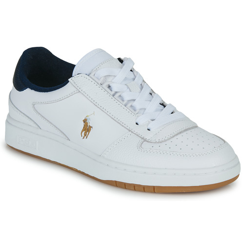 Shoes Low top trainers Polo Ralph Lauren POLO CRT PP-SNEAKERS-LOW TOP LACE White / Marine