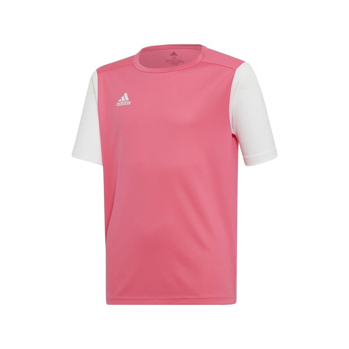 Clothing Boy Short-sleeved t-shirts adidas Originals Junior Estro 19 Pink, White