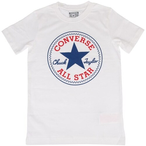 Clothing Men Short-sleeved t-shirts Converse Chuck Taylor All Star White