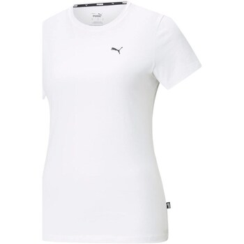Clothing Women Short-sleeved t-shirts Puma Ess Small Logo Tee White