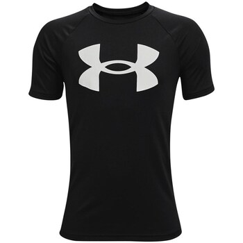 Clothing Boy Short-sleeved t-shirts Under Armour Tech Big Logo Black
