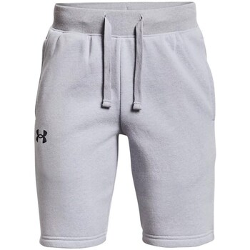 Clothing Men Cropped trousers Under Armour Rival Cotton Shorts Grey