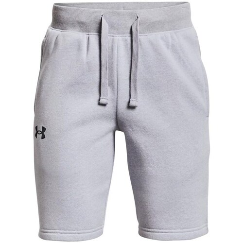 Clothing Men Cropped trousers Under Armour Rival Cotton Shorts Grey