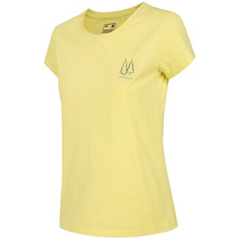 Clothing Women Short-sleeved t-shirts 4F TSD068 Yellow