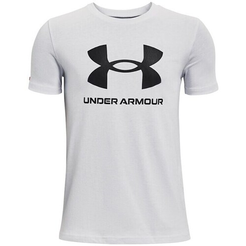 Clothing Men Short-sleeved t-shirts Under Armour Sportstyle Logo White
