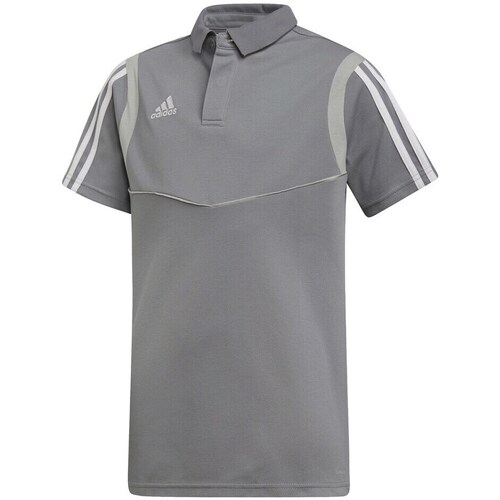 Clothing Boy Short-sleeved t-shirts adidas Originals Tiro 19 Grey