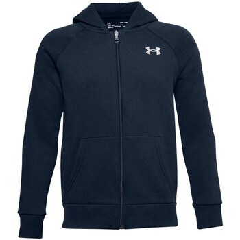 Clothing Boy Sweaters Under Armour Rival Cotton FZ Hoodie Marine