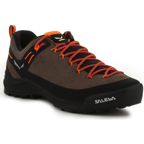 Shoes Men Walking shoes Salewa Wildfire MS Leather Brown
