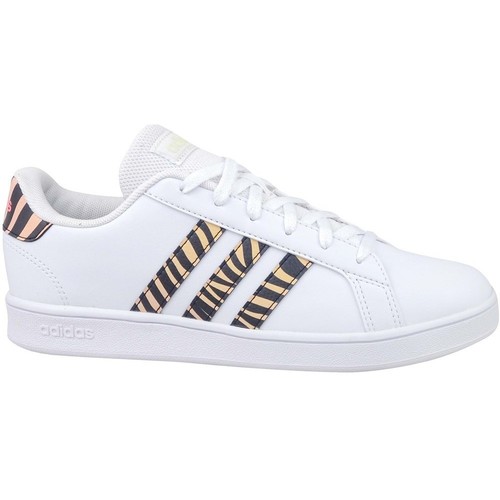 Shoes Children Low top trainers adidas Originals Grand Court White