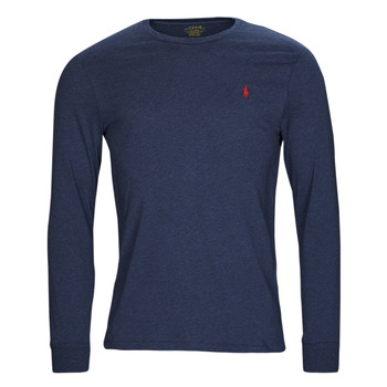 Clothing Men Long sleeved tee-shirts Polo Ralph Lauren K224SC08-LSCNCMSLM5-LONG SLEEVE-T-SHIRT Blue / Spring / Navy / Heather