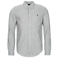 Clothing Men Long-sleeved shirts Polo Ralph Lauren KSC02A-LSFBBDM5-LONG SLEEVE-KNIT Grey / Andover / Heather