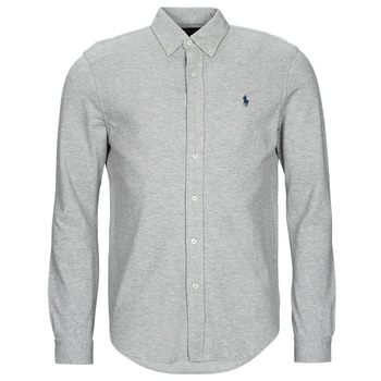 Clothing Men Long-sleeved shirts Polo Ralph Lauren KSC02A-LSFBBDM5-LONG SLEEVE-KNIT Grey