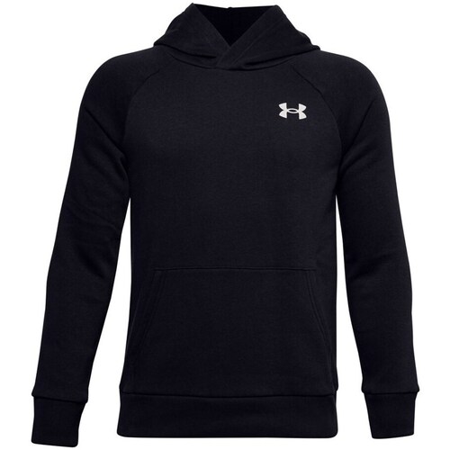Clothing Boy Sweaters Under Armour Rival Cotton Hoodie Black