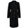 Clothing Women Coats Vila VIPOKO LONG BELT COAT Black