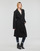 Clothing Women Coats Vila VIPOKO LONG BELT COAT Black