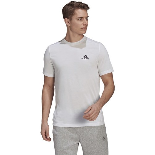 Clothing Men Short-sleeved t-shirts adidas Originals Aeroready Designed White