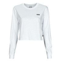Clothing Women Long sleeved tee-shirts Vans JUNIOR V LS CROP White