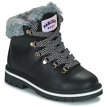 Pablosky  414315  girls's Children's Mid Boots in Black