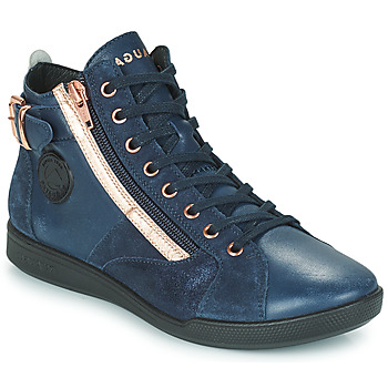 Pataugas  PALME MIX  women's Shoes (High-top Trainers) in Marine