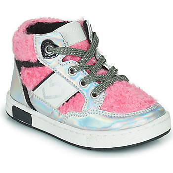 Shoes Girl Hi top trainers Chicco CEZARY Pink / Silver