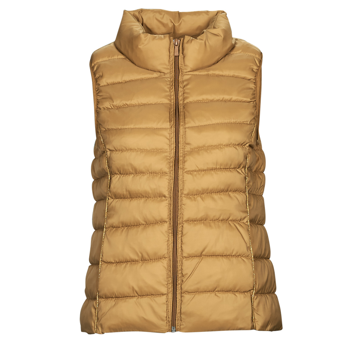 only  onlnewclaire quilted waistcoat otw  women's jacket in brown