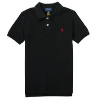 Clothing Boy Short-sleeved polo shirts Polo Ralph Lauren  Black