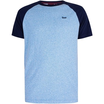 Clothing Men T-shirts & Polo shirts Superdry Vintage Baseball T-Shirt blue
