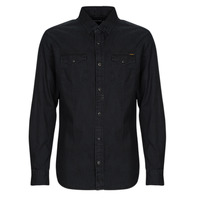 Clothing Men Long-sleeved shirts Jack & Jones JJESHERIDAN SHIRT Black