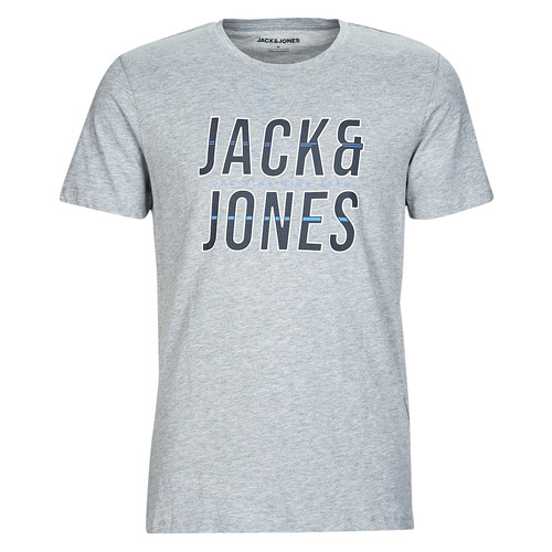 Clothing Men Short-sleeved t-shirts Jack & Jones JJXILO TEE SS CREW NECK Grey