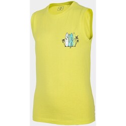 Clothing Boy Short-sleeved t-shirts 4F JTSM010 Yellow