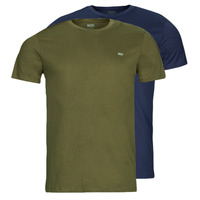 Clothing Men Short-sleeved t-shirts Diesel UMTEE-RANDAL-TUBE-TW Kaki / Marine