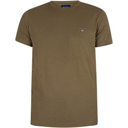 Clothing Men Short-sleeved t-shirts Gant Original T-Shirt green