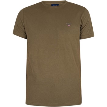 Clothing Men Short-sleeved t-shirts Gant Original T-Shirt green