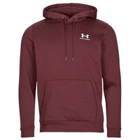 Clothing Men Sweaters Under Armour UA Essential Fleece Hoodie Chestnut / Red / White