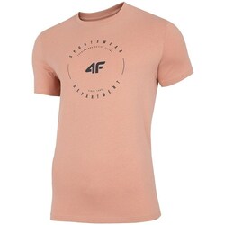Clothing Men Short-sleeved t-shirts 4F TSM029 Pink