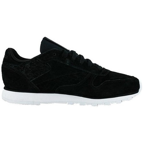 Shoes Women Low top trainers Reebok Sport Classic Leather Woven Emb Black, White