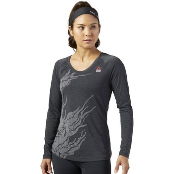 Clothing Women Short-sleeved t-shirts Reebok Sport Crossfit Burnout Graphite