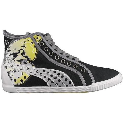Shoes Women Hi top trainers Puma Crete Mid Wings Wns Black, Yellow, Grey