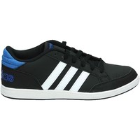 Shoes Children Low top trainers adidas Originals Hoops K Blue, White, Black