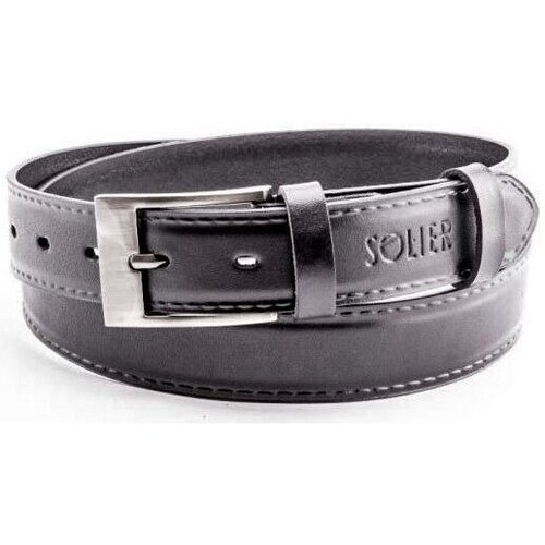 Clothes accessories Men Belts Solier SB09 Black