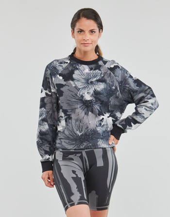 Clothing Women Sweaters adidas Performance W AOP SWT Black