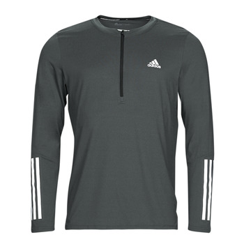 Clothing Men Long sleeved tee-shirts adidas Performance T365 QZ LS T Grey