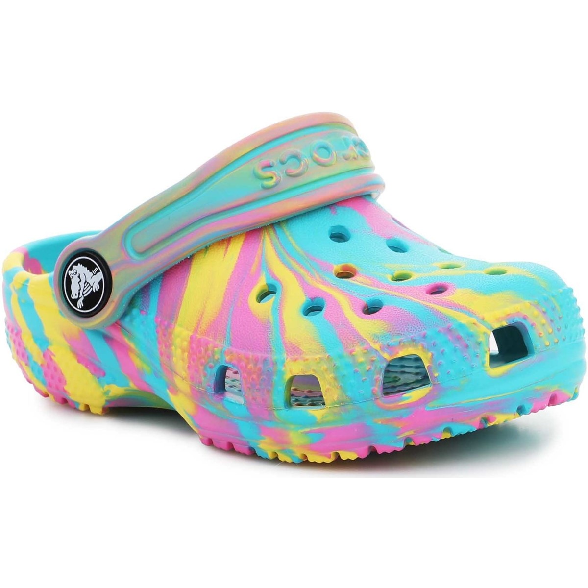 Shoes Children Sandals Crocs Classic Marbled Kids Clog T 206838-4SM Multicolour