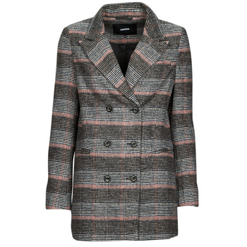 Clothing Women Coats Kaporal DICKY Grey / Pink