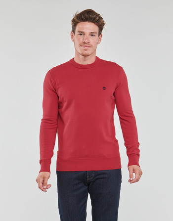 Clothing Men Jumpers Timberland LS Wiliams river cotton YD crew sweater Red