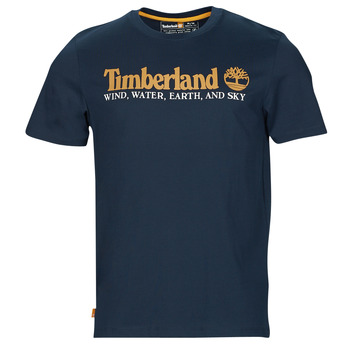 Timberland  Wind Water Earth And Sky SS Front Graphic Tee  men's T shirt in Marine